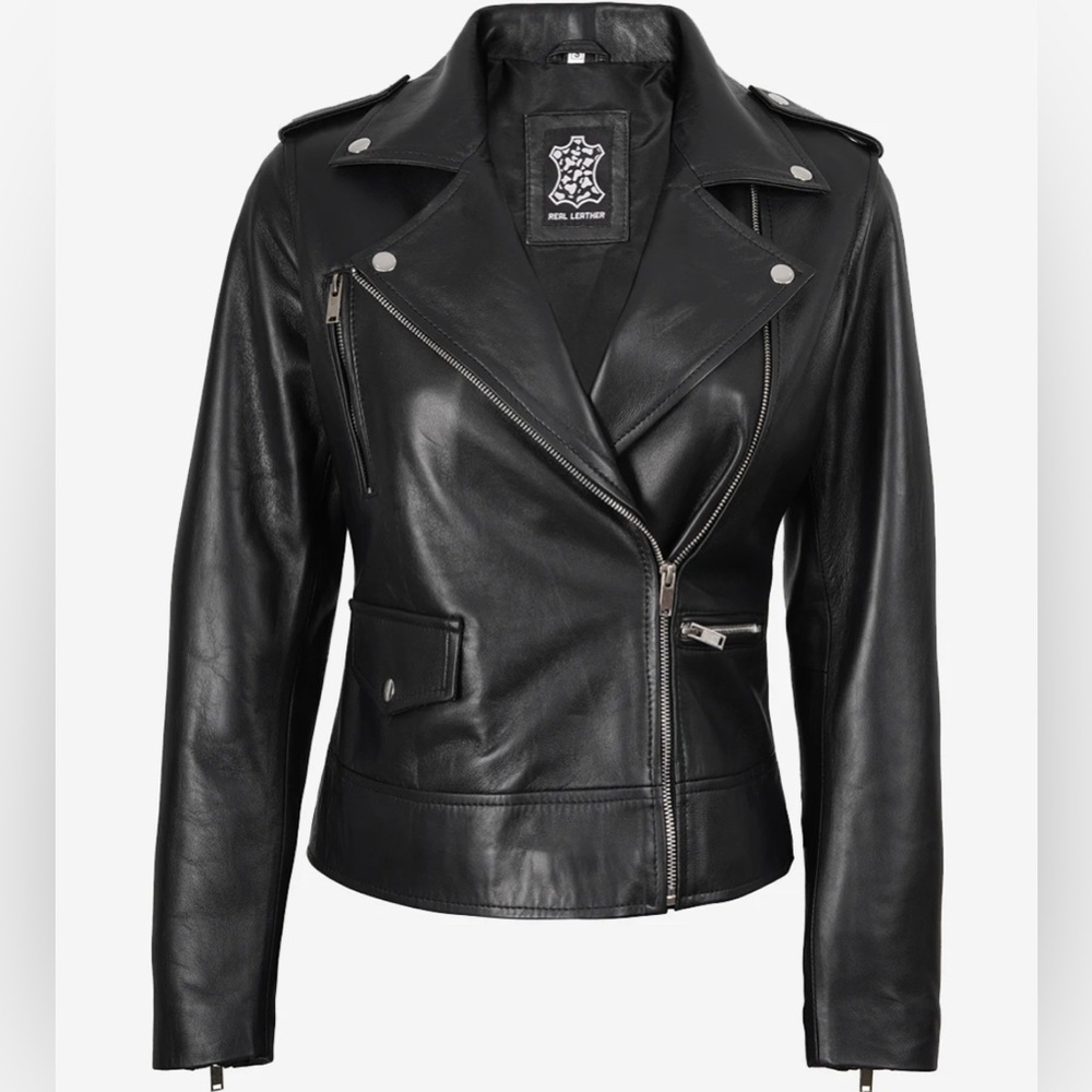 Real Leather Moto Jacket🖤